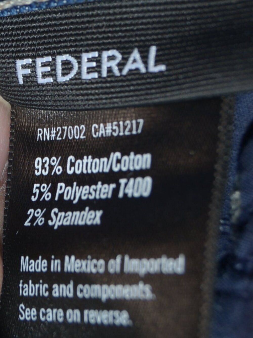 PAIGE Federal Slim Straight Jeans Men's Size 36 Louis Blue Wash - Picture 7 of 9